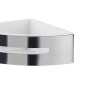 26794-Gedy Portaoggetti Doccia Angolare Poseidon Cromo-Bianco