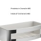 27186-Gedy Portaoggetti Doccia Rettangolare Zante Cromato-Bianco