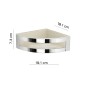 31908-Gedy Portaoggetti Doccia Angolare Zante Cromato-bianco