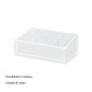 27989-Gedy Organizer Rainbow Bianco