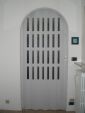 Porta a soffietto con vetri, applicazione su porte fuori standard