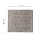 28445-Gedy Tappeto 50x50 cm Tile Beige