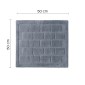 28448-Gedy Tappeto 50x50 cm Tile Grigio