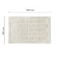 32626-Gedy Tappeto Tile 65x120 cm Bianco