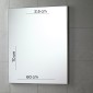 30844-Gedy Specchio Infrangibile Jackson 60x70 cm Super Mirror