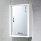 28475-Gedy Specchio Contenitore 1 Anta 30x45 Lilliput Bianco