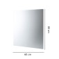 28498-Gedy Specchio Filo Lucido 80x60 cm William Trasparente