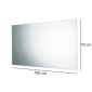 28499-Gedy Specchio Filo Lucido 100x70 cm William Trasparente