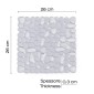 28523-Gedy Tappeto Antiscivolo Lavello 26x26 cm Lapis Trasparente