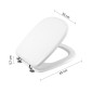 28529-Gedy Sedile Wc in Mdf X Vaso Modello Tesi Bianco