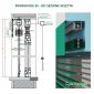 Sezione frangisole 65/80 installazione con veletta