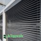 Foto/rendering finestra con frangisole da 90mm installato in nicchia