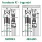 Scheda tecnica frangisole con lamelle da 97mm in sezione