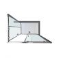 Box doccia reversibile vista dall'alto