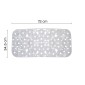 29313-Gedy Tappeto Antiscivolo Vasca Margherita 35x72 cm Trasparente