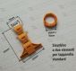 Sicurbloc a due elementi - Bloccaggio anti sollevamento per rullo da 60mm o 70mm