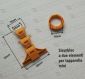 Sicurbloc a due elementi - Bloccaggio anti sollevamento per rullo da 40mm