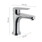 30191-Gedy Miscelatore Lavabo Basso Como Cromo