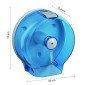 30353-Gedy Distributore per Rotoli di Carta Igienica Max 22 cm Azzurro