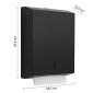 30359-Gedy Distributore di Salviette di Carta Elite Nero Matt