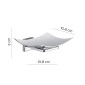 30605-Gedy Vaschetta Portasapone Acciaio x 3811.6911 Lucido