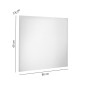 30781-Gedy Specchio Filo con Led 80x60 cm Alfred