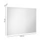 30784-Gedy Specchio Filo con Led 140x70 cm Alfred