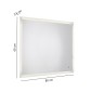 30790-Gedy Specchio Filo con Led e Bordo Sabbiato 80x60 cm Pierre