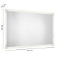 30792-Gedy Specchio Filo con Led e Bordo Sabbiato 120x70 cm Pierre