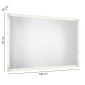 30793-Gedy Specchio Filo con Led e Bordo Sabbiato 140x70 cm Pierre