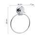 31697-Gedy Portasalviette ad Anello Hot a Ventosa Cromo