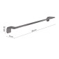 31561-Gedy Portasalviette 60 cm il Giglio Gun Metal