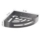 31854-Gedy Portaoggetti Doccia Angolare Nerva Gun Metal