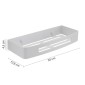 31963-Gedy Portaoggetti Doccia Rettangolare Nerva Bianco Matt