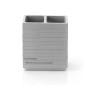 32119-Gedy Portaspazzolini Quadrotto Grigio