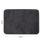 32590-Gedy Tappeto Fuzzy 40x60 cm Nero