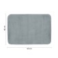 32591-Gedy Tappeto Fuzzy 40x60 cm Azzurro Polvere