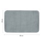 32598-Gedy Tappeto Fuzzy 50x80 cm Azzurro Polvere