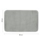 32630-Gedy Tappeto Fuzzy 50x80 cm Grigio