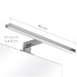 32637-Gedy Lampada Led 8w 45 cm per Specchi Madeira Cromo