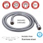32777-Gedy Flessibile Acciaio Inox 200 cm Inox 01 Cromo
