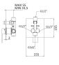 scheda tecnica  MISCELATORE MONOC. INCASSO DOCCIA C/DEVIATORE LINEA POLAR 