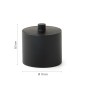 33025-Gedy Contenitore Brenda Nero Matt