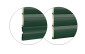 SX Serranda con Terminale in All. Estruso - DX Serranda con Terminale in Gomma