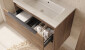 33232-Mobile Bagno effetto Legno con Specchio Led Boskea
