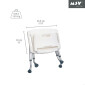 33742-Spire Sedile Doccia Pieghevole Bianco