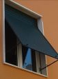 Tapparella in PVC e fibra colore Verde 6005 - Telaio a sporgere a leva centrale