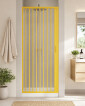33643-Box Porta Nicchia Doccia 1 Lato Apertura Laterale Reversibile Colore Giallo