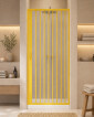 33645-Box Porta Nicchia Doccia 1 Lato Apertura Laterale Reversibile Colore Giallo