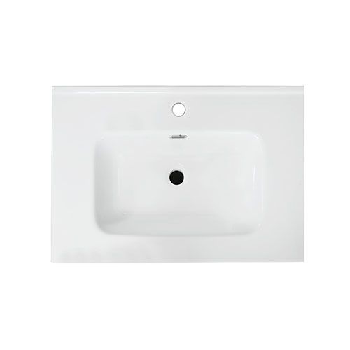 MOBILE BAGNO CON LAVABO 60CM BIANCO OPACO CANNETTATO